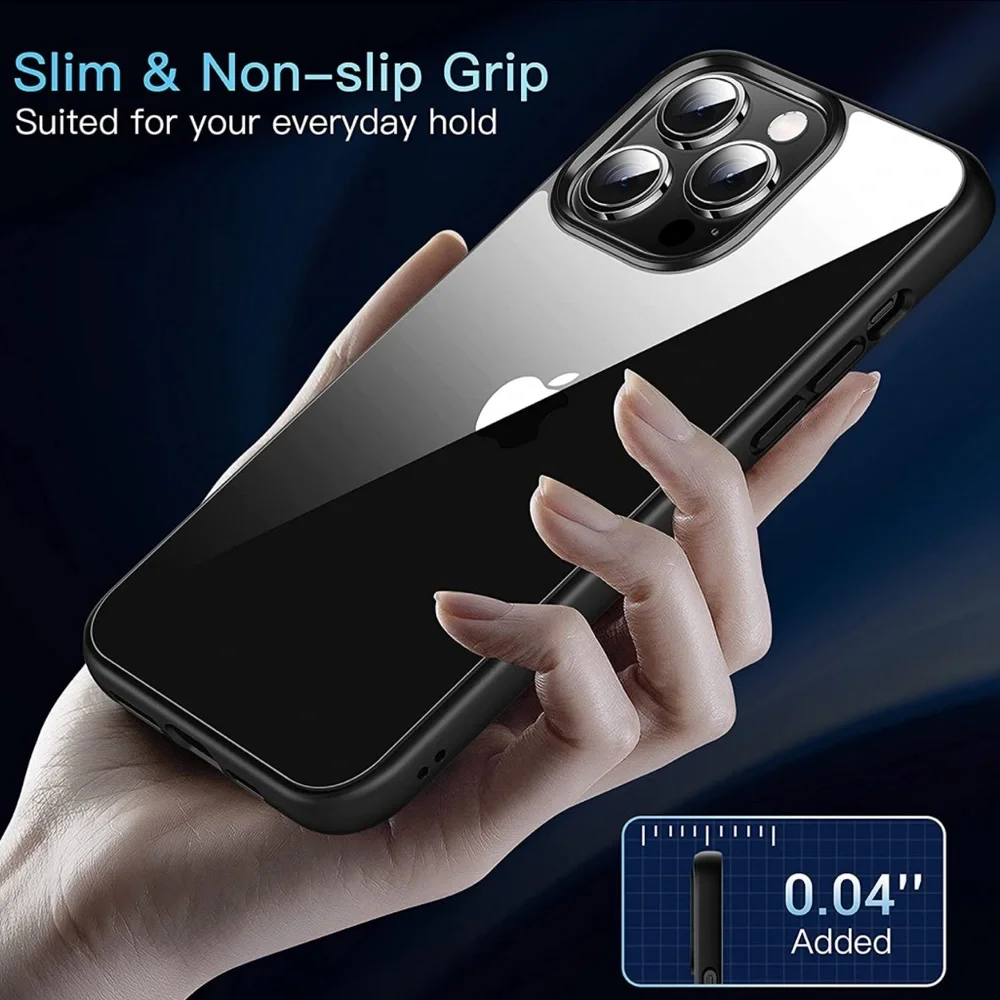✨NEW: iPhone 12 Black Phonecase | Clear Phone Cover | Cover for iPhone 12 Pro